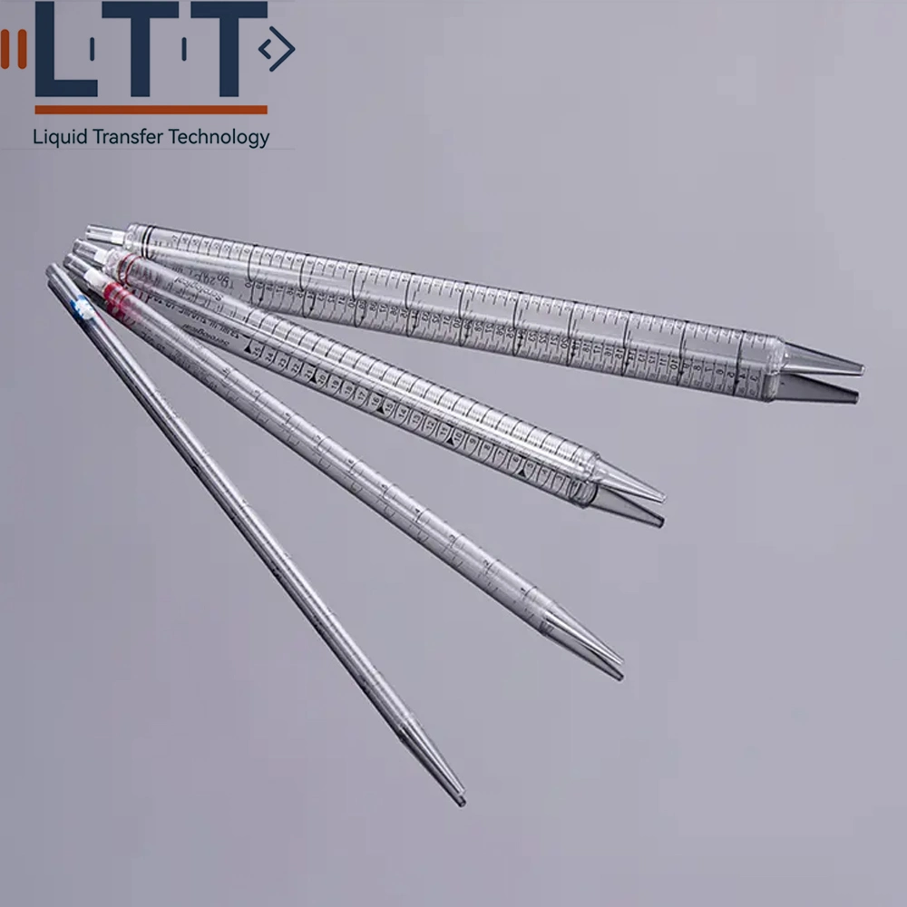 Various Capacities Lab Serological Pipettes Used to Transfer Large Amounts of Liquid